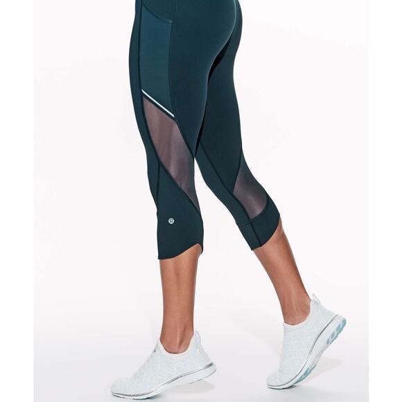 LULULEMON Home Stretch Crop 19" Size 4 Submarine - Picture 5 of 9